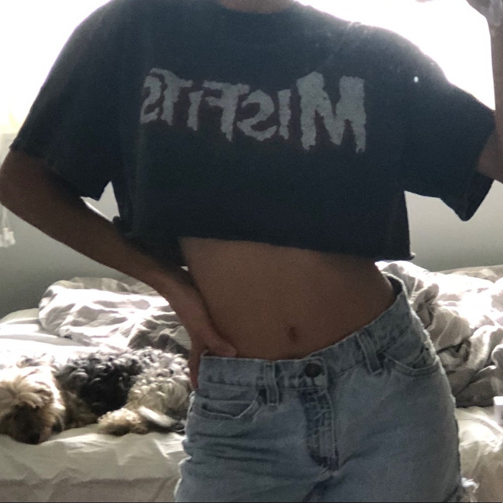 Misfits small crop top 🦇